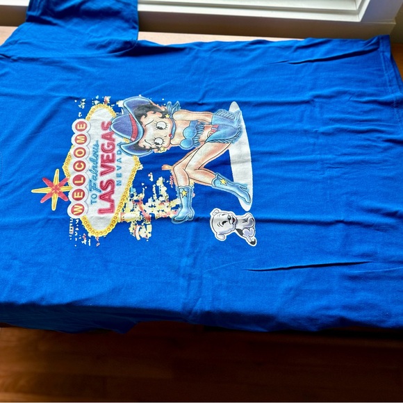 Blue Graphic Betty Boop Tee- adult medium. - Picture 5 of 8